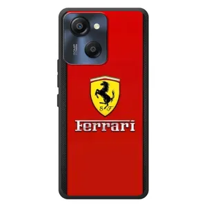 Силиконовый бампер с картинкой машины на Blackview Oscal Modern 8 (Ferrari Logo)