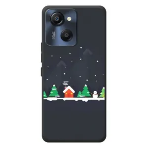 Силіконовий бампер на різдво для Blackview Oscal Modern 8 (Місто зимове)
