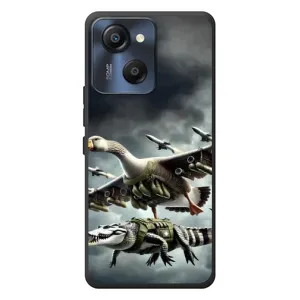 Чехол с мемами тралалело тралала для Blackview Oscal Modern 8 (Гусини и крокодило)