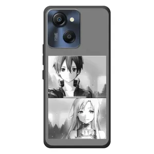 Чехол с персонажами АНИМЕ на Blackview Oscal Modern 8 (Кирито-Асуна)