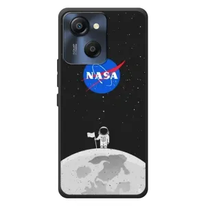 Силиконовый бампер с принтом "Наса" на Blackview Oscal Modern 8 (Космонавт NASA)