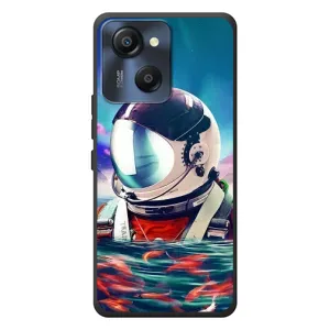 Силиконовый Чехол с принтом "Космонавты" на Blackview Oscal Modern 8 (Космонавт в воде)