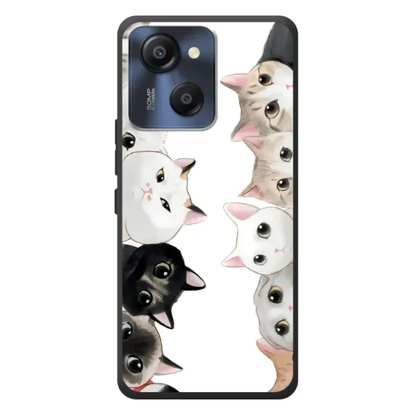 Чехол с рисунком «Коты» для Blackview Oscal Modern 8