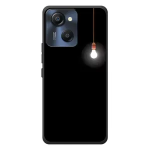 Чехол с картинками на черном фоне для Blackview Oscal Modern 8 (Лампочка)