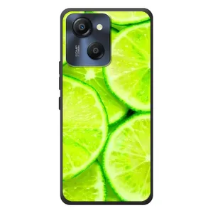Чохол з зображенням смачної їжі для Blackview Oscal Modern 8 (Лайм)