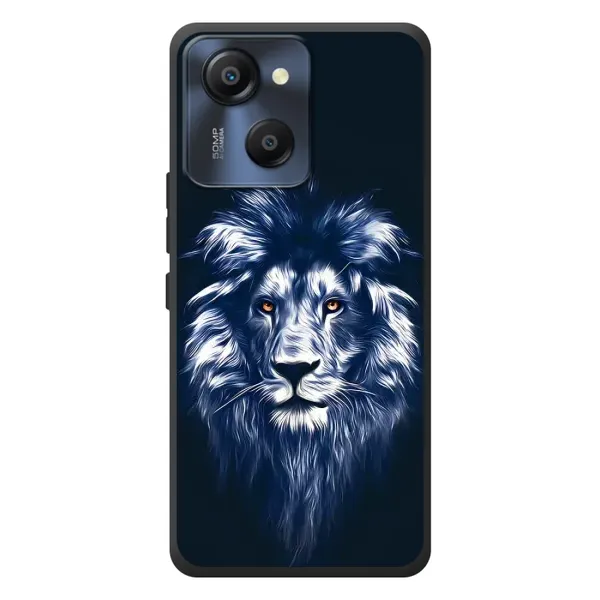 Чехол с рисунком «Лев - синий» для Blackview Oscal Modern 8 Чехол с рисунком «Лев - синий» для Blackview Oscal Modern 8
