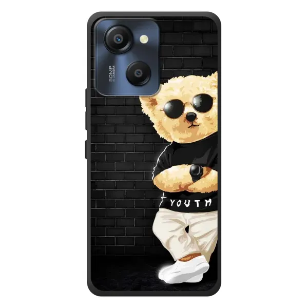 Чехол с рисунком «Мишка в очках» для Blackview Oscal Modern 8