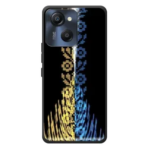 Силиконовый Чехол на Blackview Oscal Modern 8 (Патриотическая вышиванка)