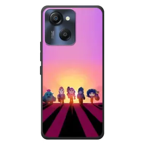 Силиконовый Чехол на Blackview Oscal Modern 8 с картинкой Brawl Stars (Персонажи в закате)