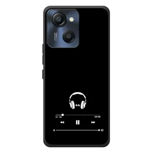 Чехол с картинками на черном фоне для Blackview Oscal Modern 8 (Плеер)