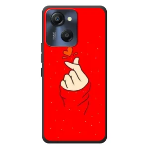 Чохол (Знак сердечка) для Blackview Oscal Modern 8 (Сердечко на червоному)