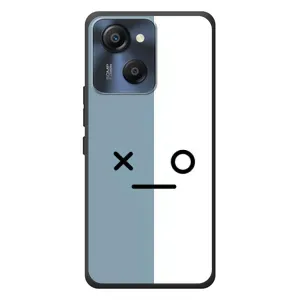 Силиконовые Чехлы (смешные стикеры) для Blackview Oscal Modern 8 (Серо-белый)
