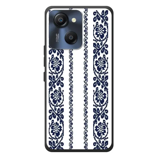 Чехол с рисунком «Синяя вышиванка» для Blackview Oscal Modern 8 Чехол с рисунком «Синяя вышиванка» для Blackview Oscal Modern 8