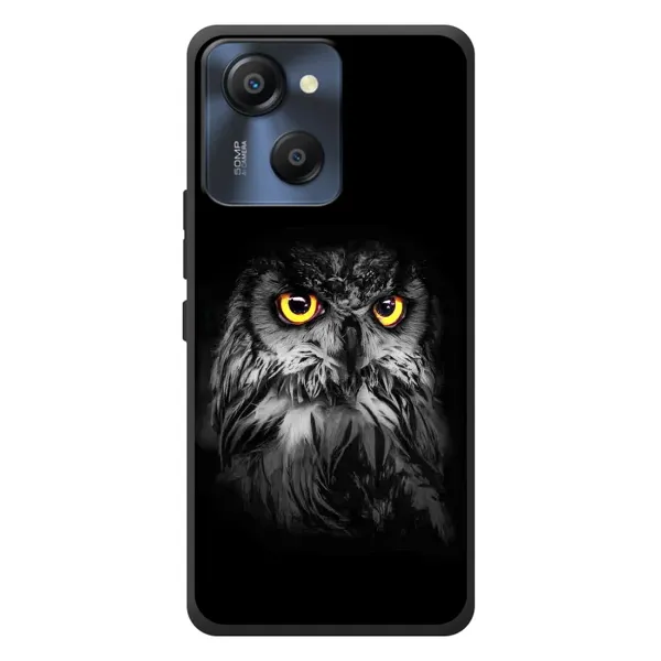 Чехол с рисунком «Сова на чёрном» для Blackview Oscal Modern 8 Чехол с рисунком «Сова на чёрном» для Blackview Oscal Modern 8