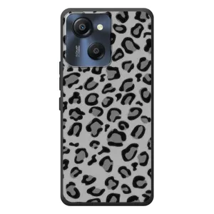 Чехол с леопардовым принтом на Blackview Oscal Modern 8 (Темный леопрад)