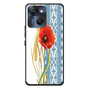 Силиконовый Чехол на Blackview Oscal Modern 8 с картинкой Вышиванки (Вышиванка с цветком)