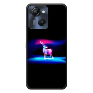Силіконовий бампер з картинкою звірів для Blackview Oscal Modern 8 (Яскравий олень)