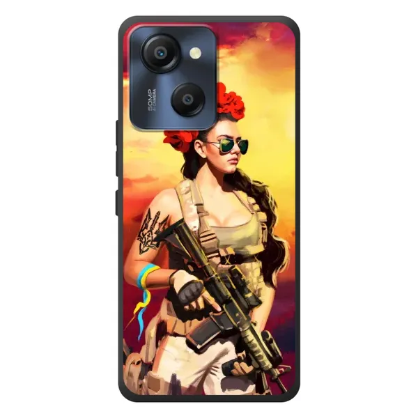 Чехол с рисунком «Женщина солдат» для Blackview Oscal Modern 8 Чехол с рисунком «Женщина солдат» для Blackview Oscal Modern 8