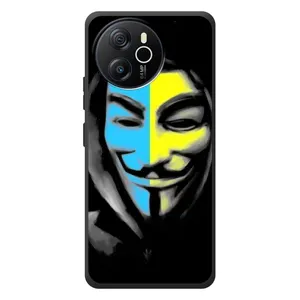 Чехол с Украинской символикой на Блэквью Оскал Тайгер 12 (Анонимус патриот)