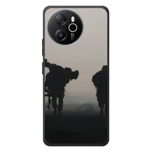 Чехлы на военную тематику для Blackview Oscal Tiger 12 (Бой солдат)