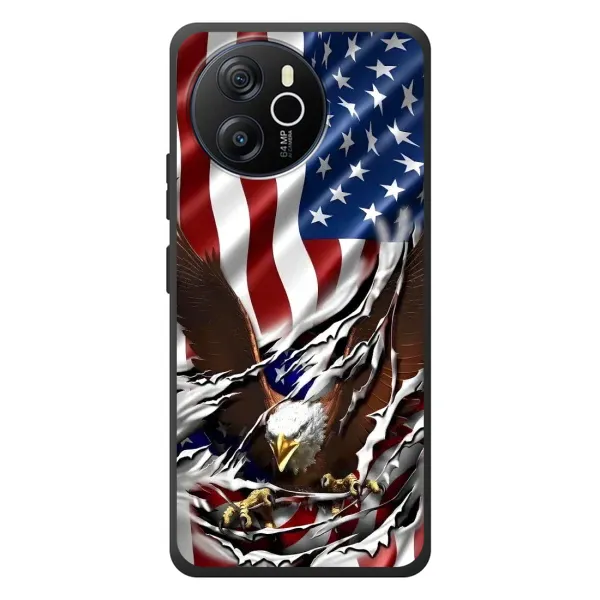 Чехол с рисунком «Флаг USA» для Blackview Oscal Tiger 12 Чехол с рисунком «Флаг USA» для Blackview Oscal Tiger 12
