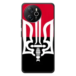 Чехлы УПА (Красно-Чёрный) на Blackview Oscal Tiger 12 (Герб Украины)