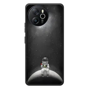 Силіконовый Чохол з принтом "Космонавти" на Blackview Oscal Tiger 12 (Космонавт романтик)