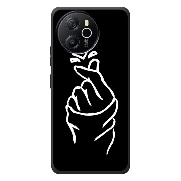 Чехол с рисунком «Сердце на черном» для Blackview Oscal Tiger 12 Чехол с рисунком «Сердце на черном» для Blackview Oscal Tiger 12