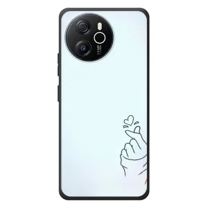 Чехлы (Знак сердечка) на Blackview Oscal Tiger 12 (Сердце на голубом)