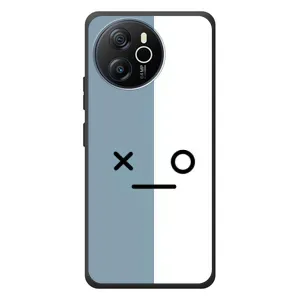 Силиконовые Чехлы (смешные стикеры) для Blackview Oscal Tiger 12 (Серо-белый)