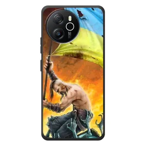 Чехол с картинкой (Патриотический КОЗАК) на Blackview Oscal Tiger 12 (Сильный Козак)