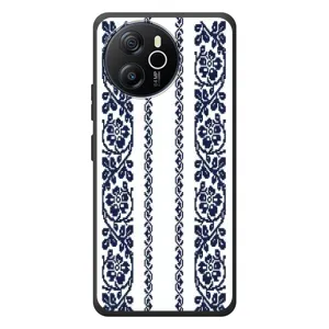 Силиконовый Чехол на Blackview Oscal Tiger 12 с картинкой Вышиванки (Синяя вышиванка)