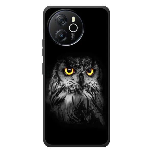 Чехол с рисунком «Сова на чёрном» для Blackview Oscal Tiger 12 Чехол с рисунком «Сова на чёрном» для Blackview Oscal Tiger 12
