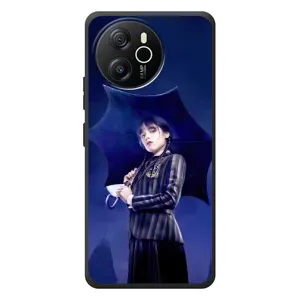 Чохол з картинкою Венсдей на Blackview Oscal Tiger 12 (Венсдей з парасолькою)