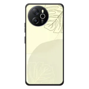 Чехол цветочный дизайн для Blackview Oscal Tiger 12 (Зелёный фон)