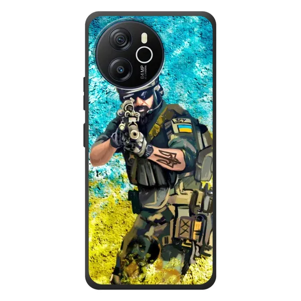 Чехол с рисунком «ЗСУ Воин» для Blackview Oscal Tiger 12 Чехол с рисунком «ЗСУ Воин» для Blackview Oscal Tiger 12