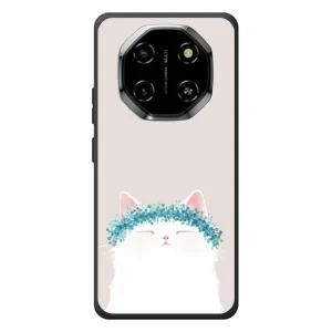 Чехол на тематику: Коты для Blackview Shark 6 (Белый котик)