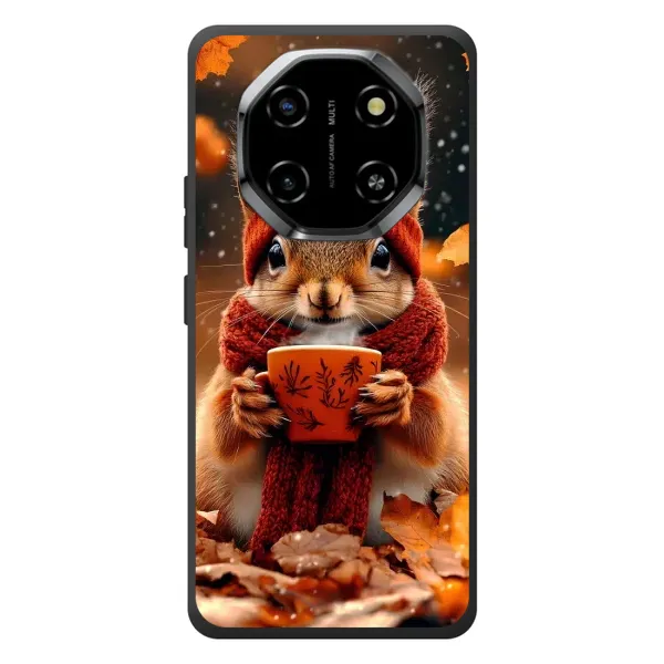 Чехол с рисунком «Белка с кофе» для Blackview Shark 6 Чехол с рисунком «Белка с кофе» для Blackview Shark 6