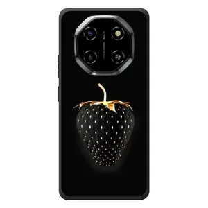 Чехол с изображением вкусной еды для Blackview Shark 6 (Чёрная клубника)