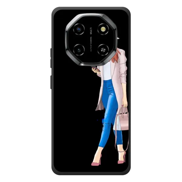 Чехол с рисунком «Девушка со смартфоном» для Blackview Shark 6 Чехол с рисунком «Девушка со смартфоном» для Blackview Shark 6