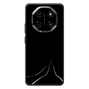 Чехол с картинками на черном фоне для Blackview Shark 6 (Дорога)