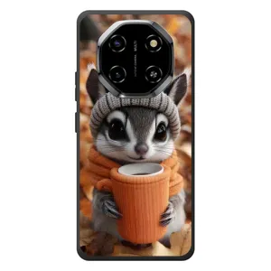 Печатный чехол «Зверята с кофе» для Blackview Shark 6 (Грызунчик с кофе)