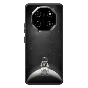 Силиконовый Чехол с принтом "Космонавты" на Blackview Shark 6 (Космонавт романтик)