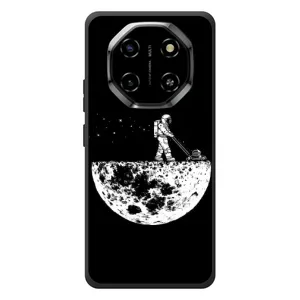 Силиконовый Чехол с принтом "Космонавты" на Blackview Shark 6 (Космонавт)