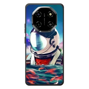 Силиконовый Чехол с принтом "Космонавты" на Blackview Shark 6 (Космонавт в воде)