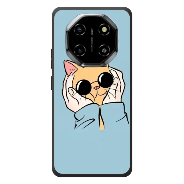 Чехол с рисунком «КОТИК в очках» для Blackview Shark 6 Чехол с рисунком «КОТИК в очках» для Blackview Shark 6