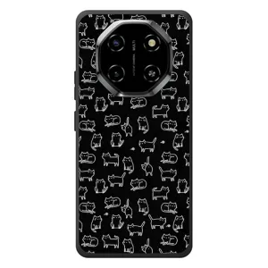 Чехол на тематику: Коты для Blackview Shark 6 (Котики на черном)
