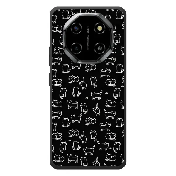 Чехол с рисунком «Котики на черном» для Blackview Shark 6 Чехол с рисунком «Котики на черном» для Blackview Shark 6