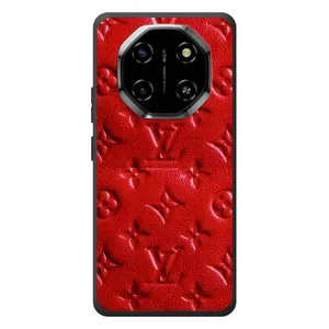 Текстурный Чехол Louis Vuitton для Блэквью Шарк 6 (Красный ЛВ)