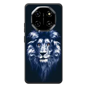 Чехол с картинкой на Blackview Shark 6 (Лев - синий)
